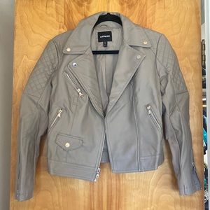 Express Faux Leather Moto Jacket